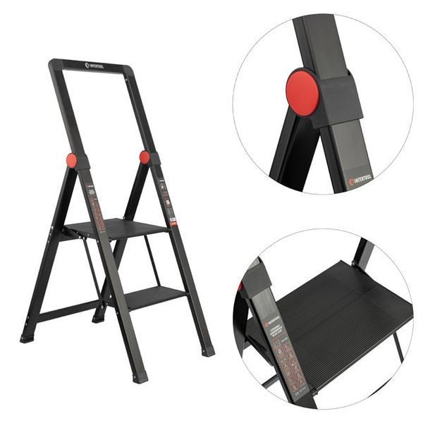 Драбина алюмінієва Black Slim STORM INTERTOOL LT-5002 LT-5002 фото