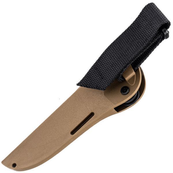 Ніж Peltonen M07, покриття PTFE Teflon, coyote, coyote композитний чохол FJP121 фото