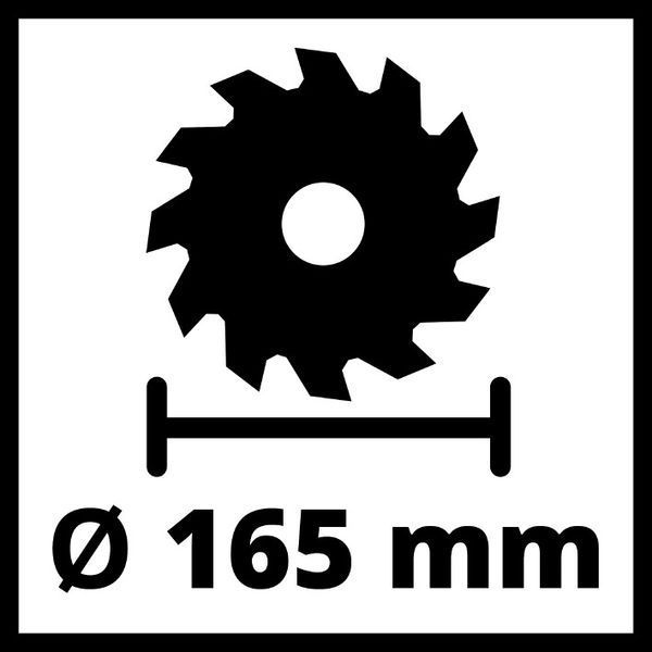 Пила циркулярна акумуляторна Einhell TE-CS 18/165-1 Li - Solo (4331207) 4331207 фото
