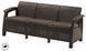 Софа садова пластикова Keter Corfu love seat max, коричнева 8711245158297 фото 2