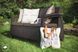 Софа садова пластикова Keter Corfu love seat max, коричнева 8711245158297 фото 3
