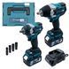 Акумуляторний набір інструментів PROFI-TEC Combo Set 2/4 POWERLine (DTW500BL, DTW800BL) (2&times;PT2050MP (4.0 А&middot;год), 006300P фото 1