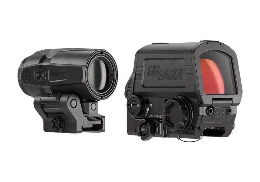 Комплект Sig Optics коллиматор ROMEO8T-AMR 1X40 і магніфер JULIET3T-AMR 3X22MM SORJ8T101 фото