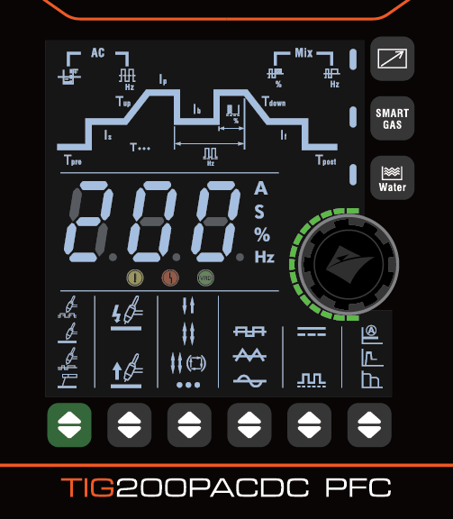 Апарат аргонодугового зварювання Jasic TIG-200P AC/DC PFC (E2S22) EVO20