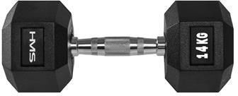 Гантель шестигранна HMS HEX PRO, 14 кг 5907695518092 фото