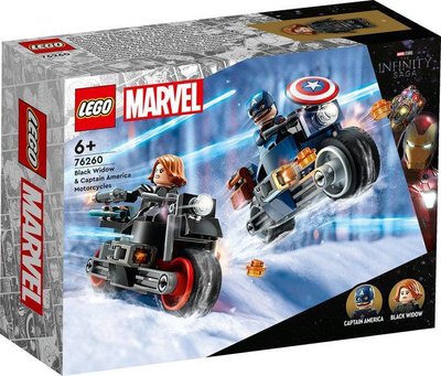 Конструктор LEGO Marvel Мотоцикли Чорної Вдови й Капітана Америка 76260L фото