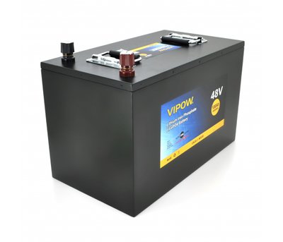 Аккумуляторная батарея Vipow LiFePO4 51,2V 100Ah со встроенной ВМS платой 80A (310*350*390) U_17733 фото