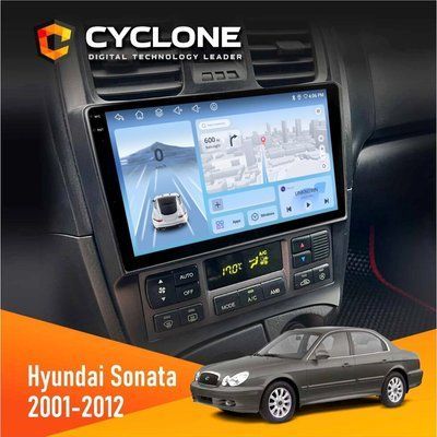 Штатна магнітола Hyundai Sonata (EF) 2001-2012 Cyclone C9-012 4x64 DSP 4G НФ-00007882 фото