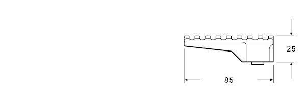 Планка AUDERE Adversus&trade; ScopeLink&trade; H25 SL0002 фото