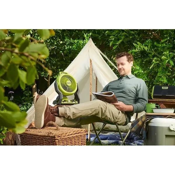 Вентилятор акумуляторний ONE+ RF18-0 Whisper 18 В, 850 м куб/год регуїр. покладено 3 швидше. Ryobi (5133005596) 5133005596 фото
