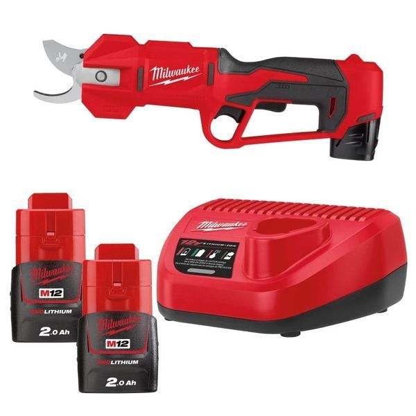 Ножиці-секатор акумуляторні MILWAUKEE M12 BLPRS-202 (ЗП + 2акк.Х2А&middot;год) 4933480115 4933480115 фото