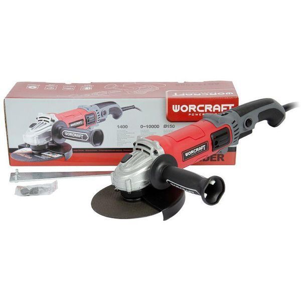 Шліфмашина кутова Worcraft AG14-150S 13120W фото