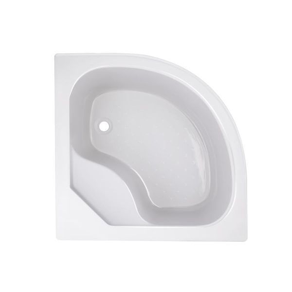 Душова кабіна Latwa SC80x80.SAT.HIGH.FR полукругла, скло Frost 4 мм + Душовий піддон KAPIELKA ST80x80x41, з SD00050787 фото
