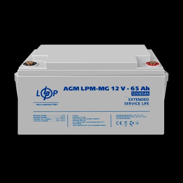 Акумулятор мультигелевий LPM-MG 12V - 65 Ah 3872(log) фото