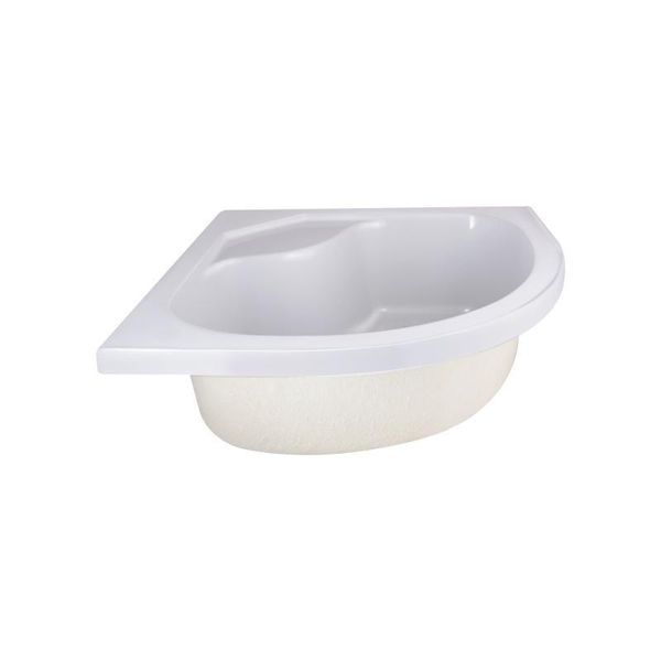 Душова кабіна Latwa SC80x80.SAT.HIGH.FR полукругла, скло Frost 4 мм + Душовий піддон KAPIELKA ST80x80x41, з SD00050787 фото