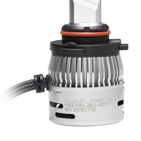 Комплект ламп MLux LED - SILVER Line HB3/HB4, 28 Вт, 4300&deg;К (2 шт.) 103413265 103413265 фото