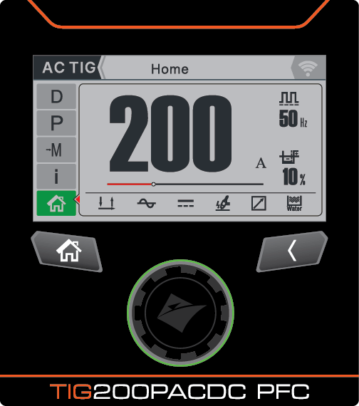 Апарат аргонодугового зварювання Jasic TIG-200P AC/DC PFC LCD (E2S23) EVO20