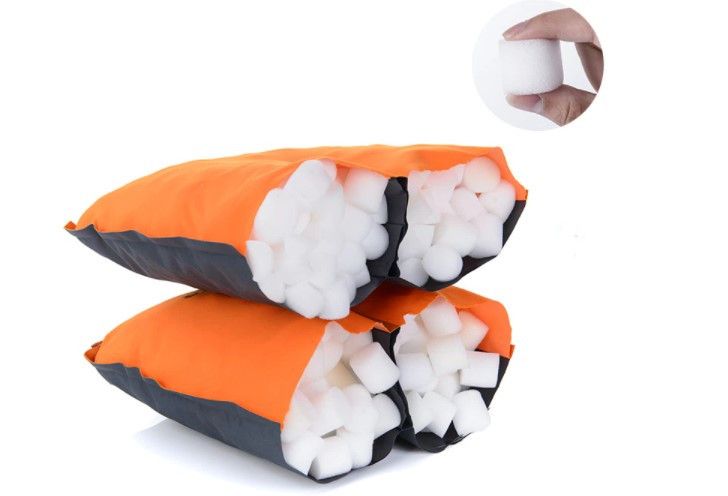 Самонадувна подушка Naturehike Sponge automatic Inflatable Pillow UPD NH17A001-L Blue 6927595746257 фото
