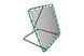Сітка тренувальна для футболу Neo-Sport Rebounder 120 x 120 см чорно-зелена 1459 фото 1