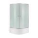 Душова кабіна Latwa SC80x80.SAT.HIGH.FR полукругла, скло Frost 4 мм + Душовий піддон KAPIELKA ST80x80x41, з SD00050787 фото 1