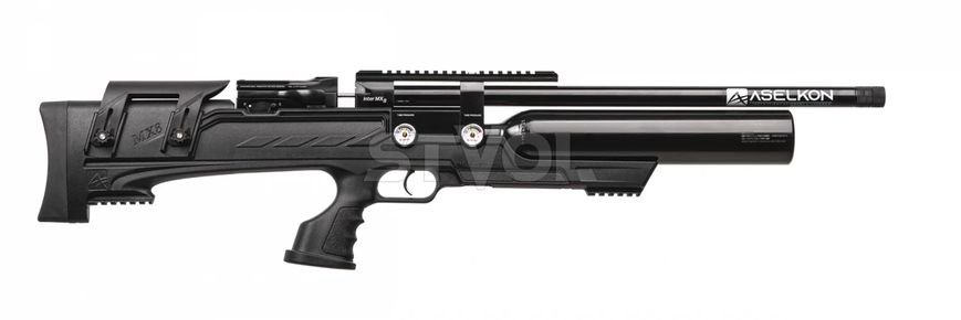 Пневматична PCP гвинтівка Aselkon MX8 Evoc Black 1003374 фото