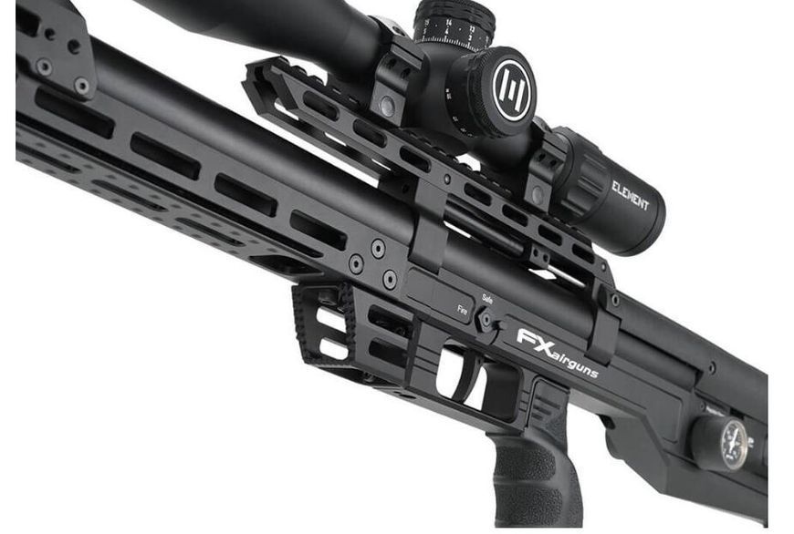 Пневматична редукторна гвинтівка FX Airgun Leopard Black Sniper Tube .177 кал LEO-450306-032-00 фото